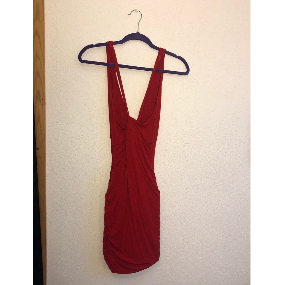 Xenia Breathless Mini Dress (Red) - Picture 4 of 8